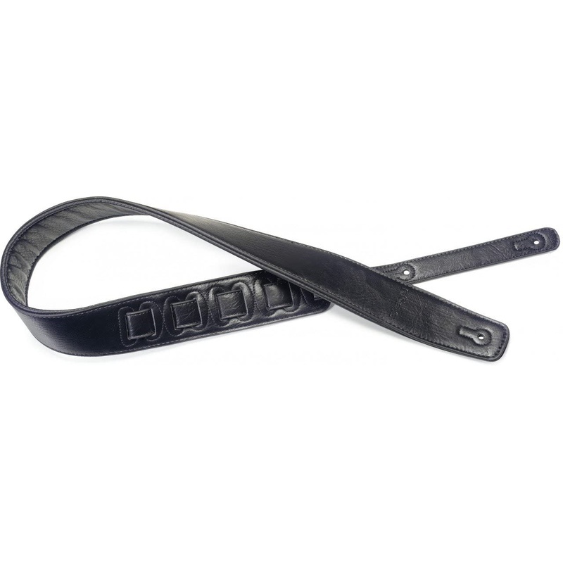 Stagg SPFL 30 BLK Black Leatherette Guitar Strap