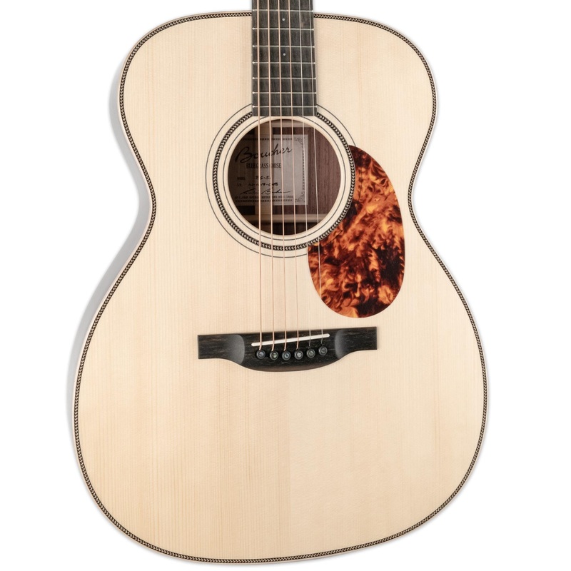 BOUCHER BG-51 BLUEGRASS GOOSE OM HYBRID ADIRONDACK TOP, EAST INDIAN ROSEWOOD BACK AND SIDES