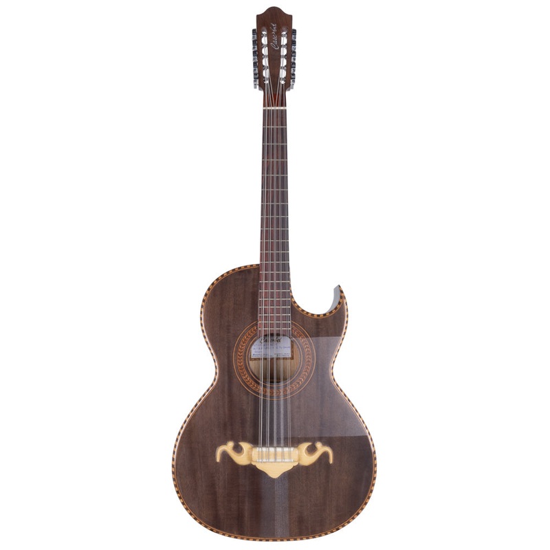 Cascabel Bajo Quinto in Cedar Wood, with Cord, and Chrome T Machine