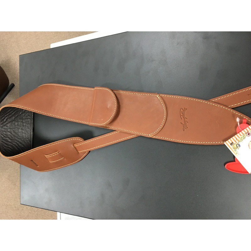 Henry Heller HSFL-BRN 3" HENRY HELLER LEATHER FLAPSTRAP Brown