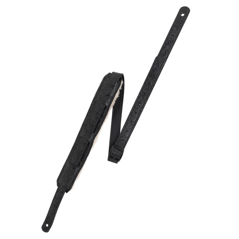 Used Levy's 2" Reiner Deluxe Series Leather Strap, Black
