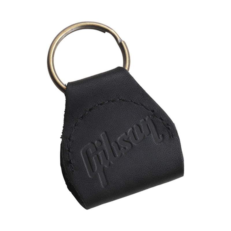 Gibson Premium Leather Pickholder Keychain - Black