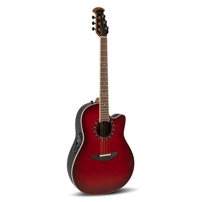 Ovation E-Acoustic Guitar Standard Balladeer Deep Contour Cutaway / 2771AX-CCB-G