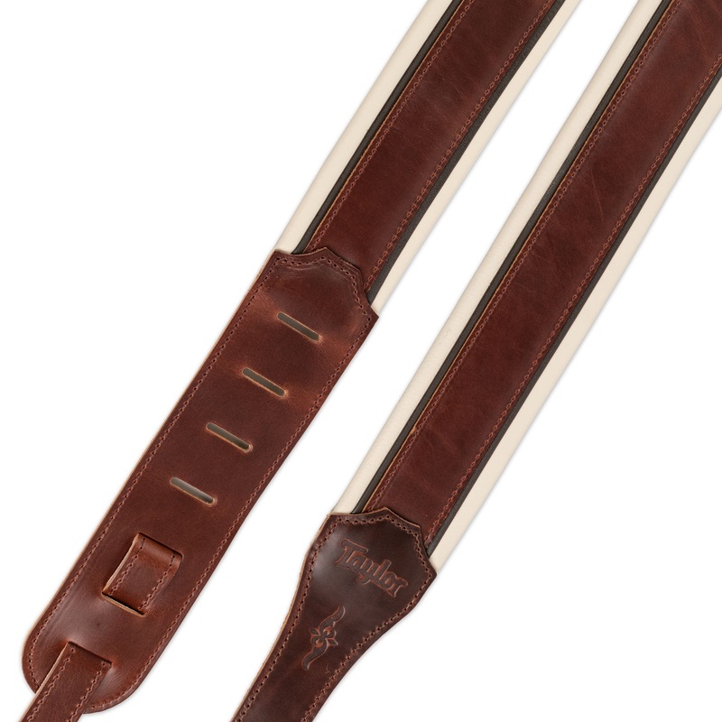 TAYLOR 4250-04 RENAISSANCE 2.5 GUITAR STRAP CORDOVAN LEATHER