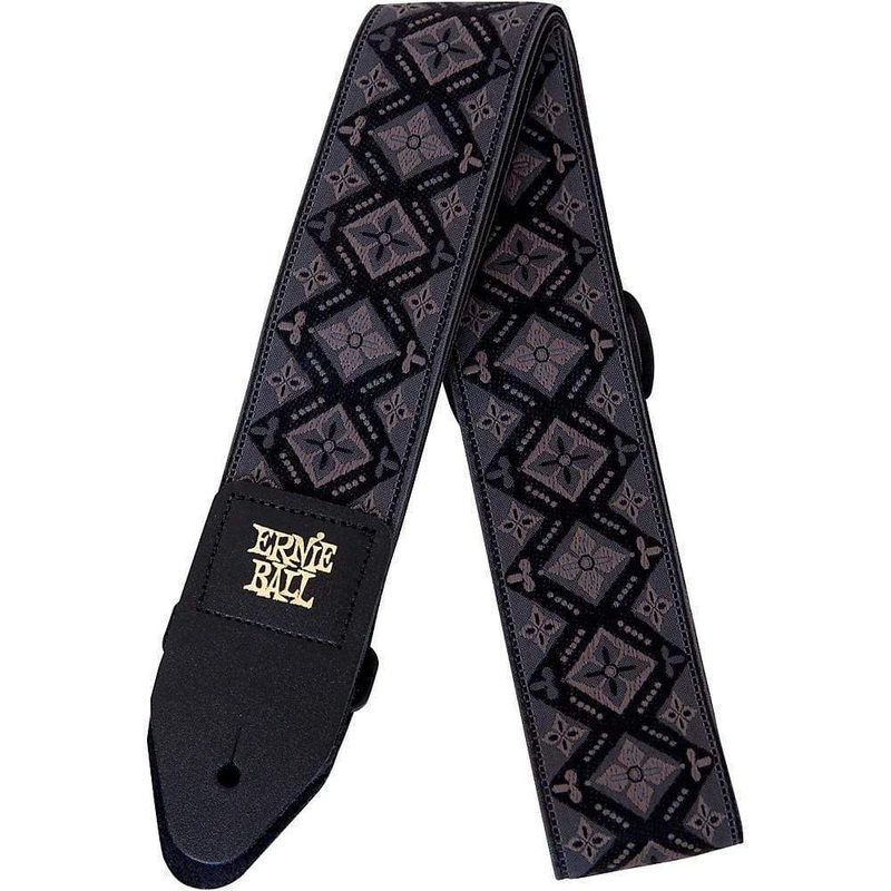 Ernie Ball P04093 Jacquard Guitar Strap, Regal Black