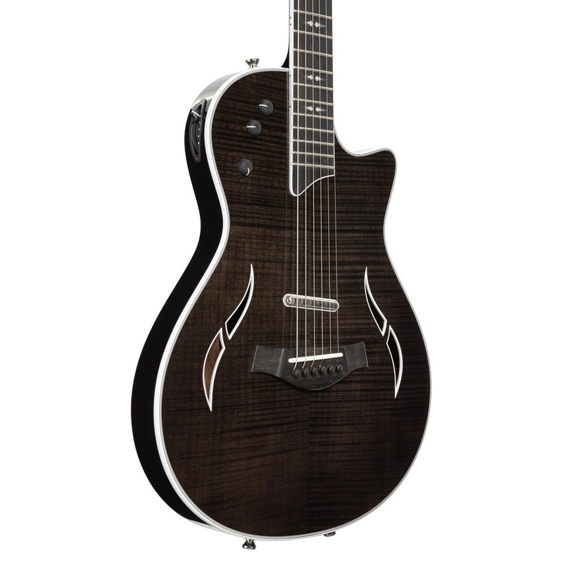 Pre-Owned 2022 Taylor T5z Pro Hollow-Body Electric-Acoustic Guitar - Gaslamp Black