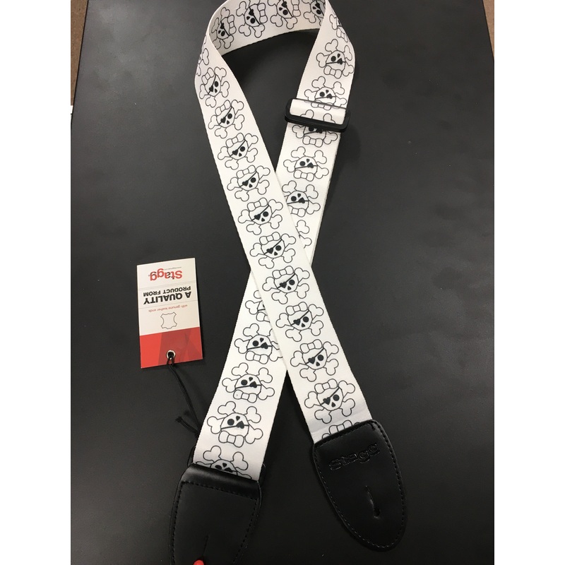 Stagg STEGIRLWH/WH 2" Guitar Strap