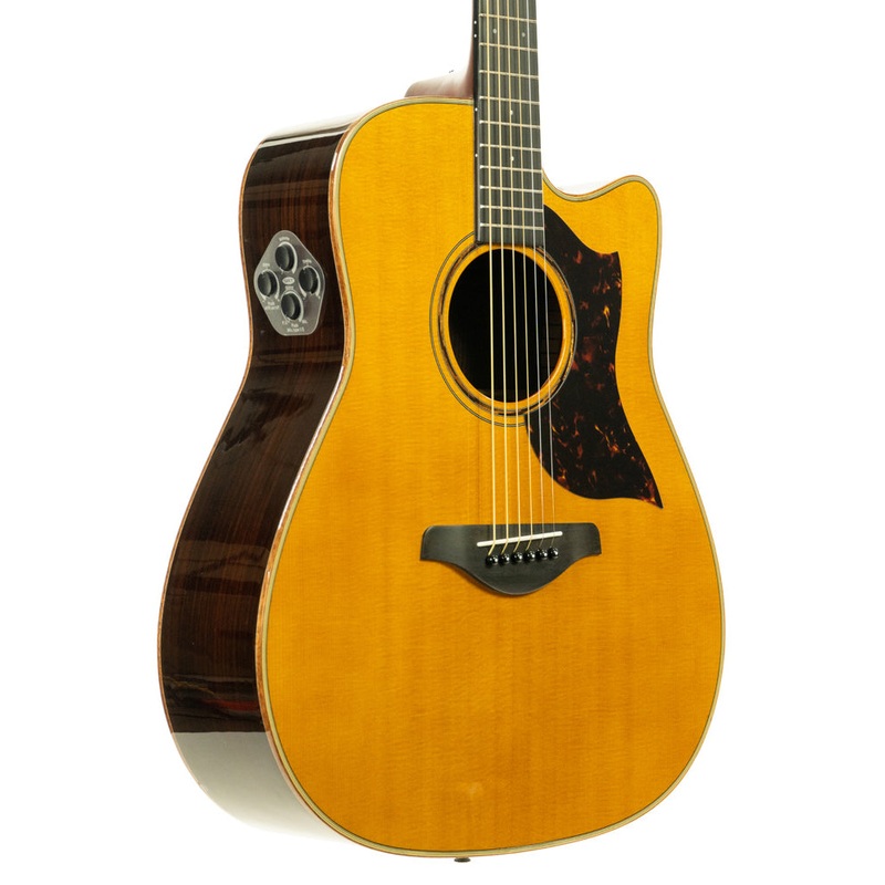 Yamaha A3R Folk Cutaway Acoustic-Electric Guitar - Vintage Natural
