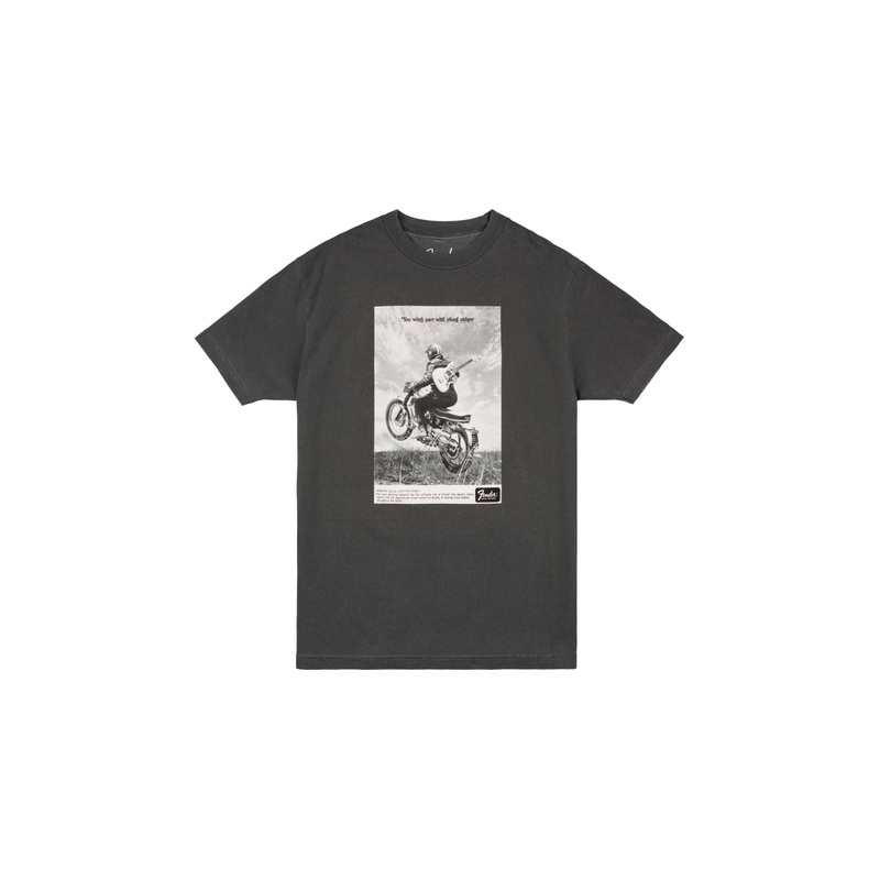 Fender 9194132606 Vintage Ad Tee Motorcycle XL