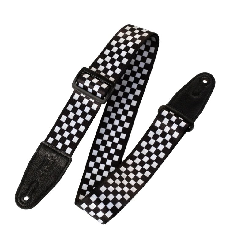 Levy's MP-28 Graphic Waves Series Guitar Strap - Checkerboard