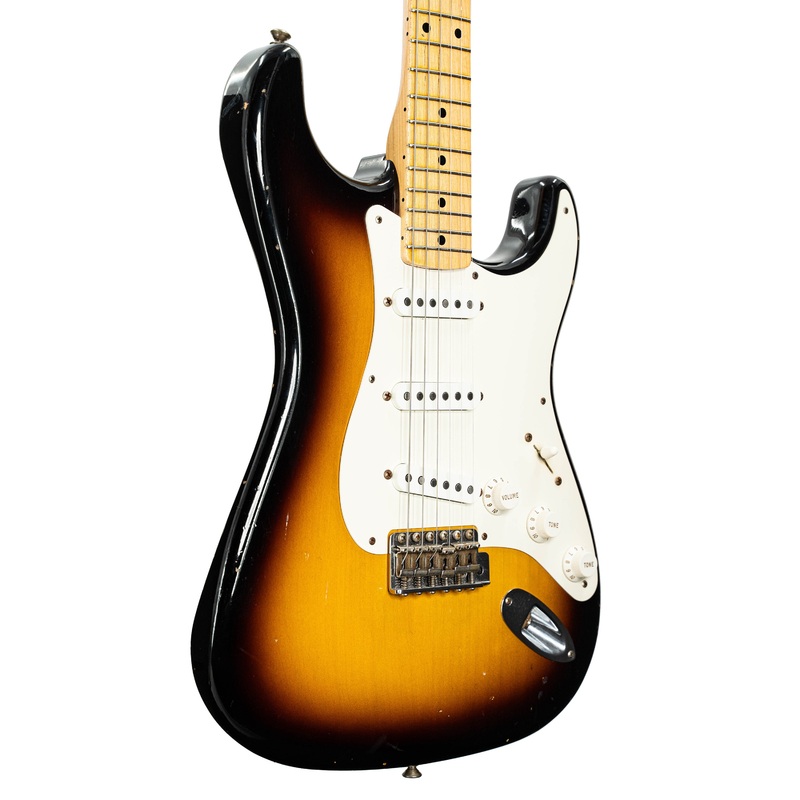 Pre-Owned Fender Custom Shop 57 Stratocaster Journeyman Relic Electric Guitar - Sunburst | Used