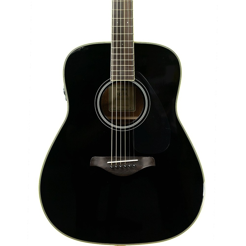 Yamaha FG-TA TransAcoustic Acoustic/Electric Guitar with On-Board Effects - Black