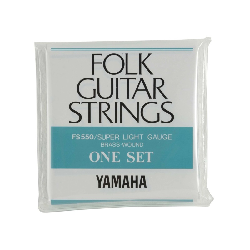 Yamaha FS550 Steel Guitar Strings - Brass Wound Super Light Gauge One Set