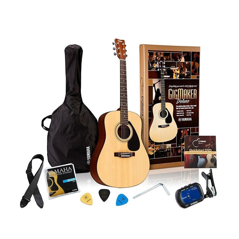 Yamaha Gigmaker Deluxe Acoustic Guitar Starter Package - Natural