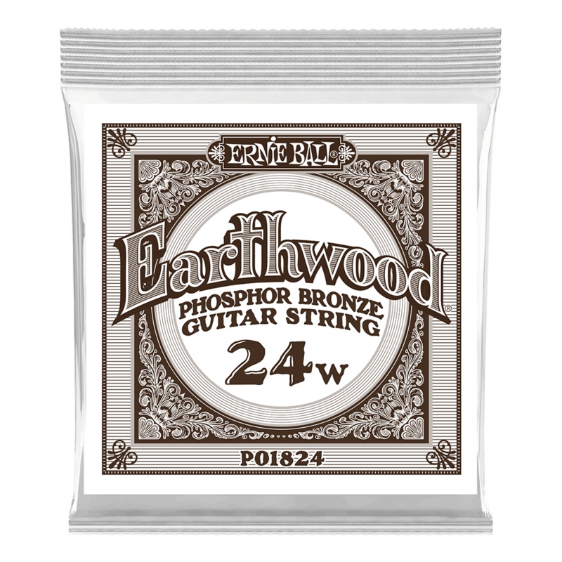 Ernie Ball 1824 .024 Bronze Wound Acoustic Guitar Single String