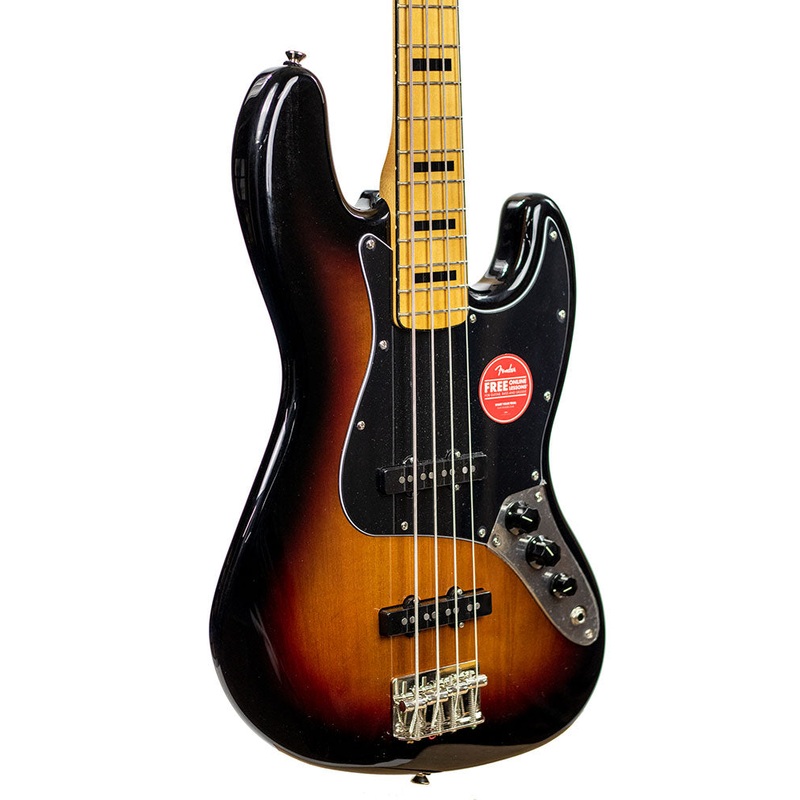 Squier Classic Vibe '70s Jazz Bass, Maple Fingerboard - 3-Color Sunburst
