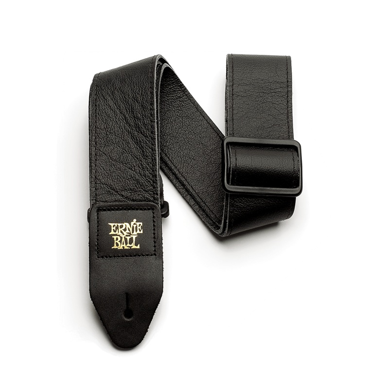 Ernie Ball 4134 2" TRI-GLIDE ITALIAN LEATHER STRAP - Black