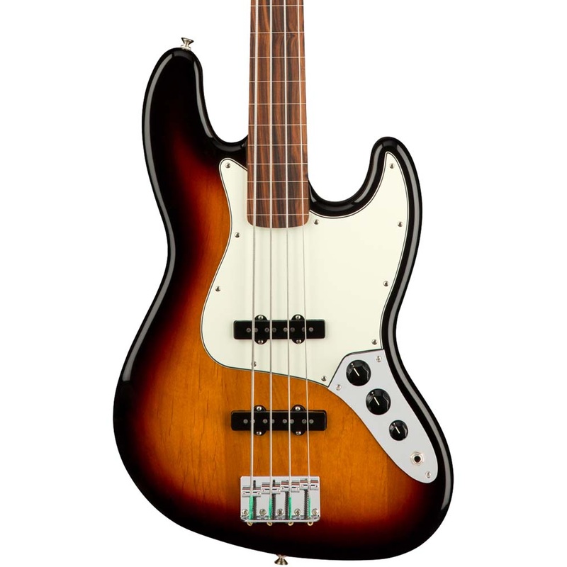 Fender Player Jazz Bass Fretless Electric Bass Guitar - 3-Color Sunburst