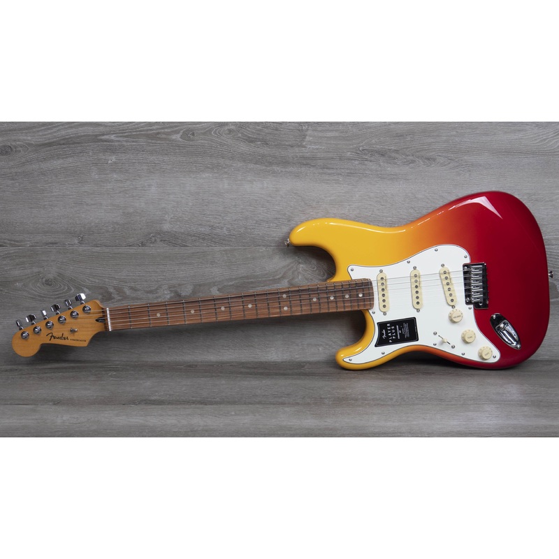 Fender Player Plus Stratocaster, Left-Hand, Pau Ferro Fingerboard, Tequila Sunrise