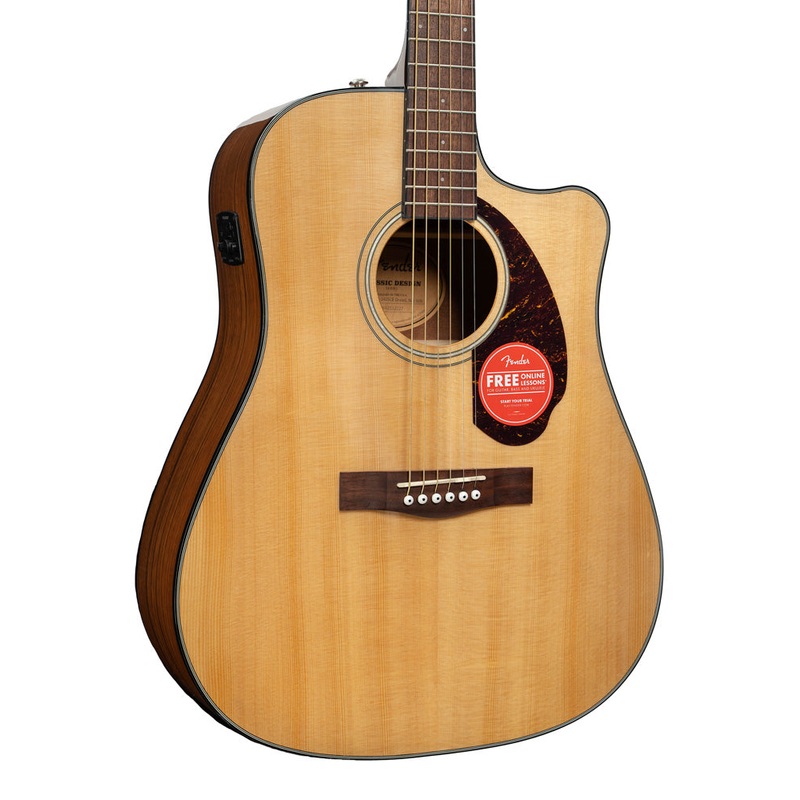 Fender CD-140SCE Dreadnought, Walnut Fingerboard - Natural | New