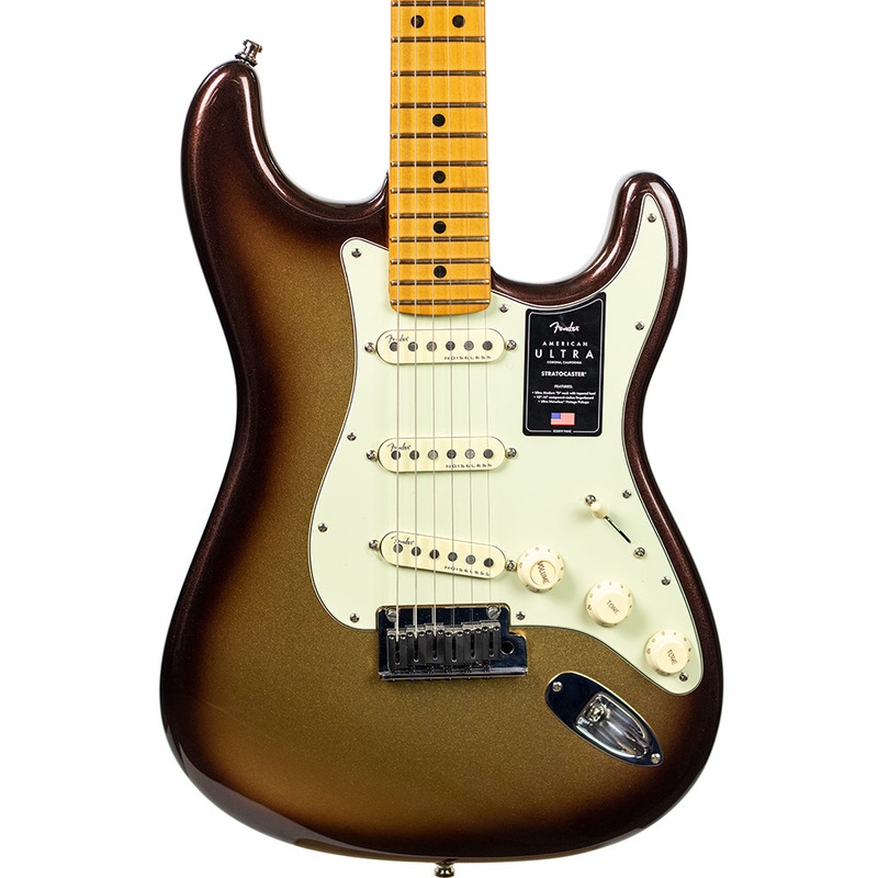 Pre-Owned Fender American Ultra Stratocaster, Maple Fingerboard - Mocha Burst