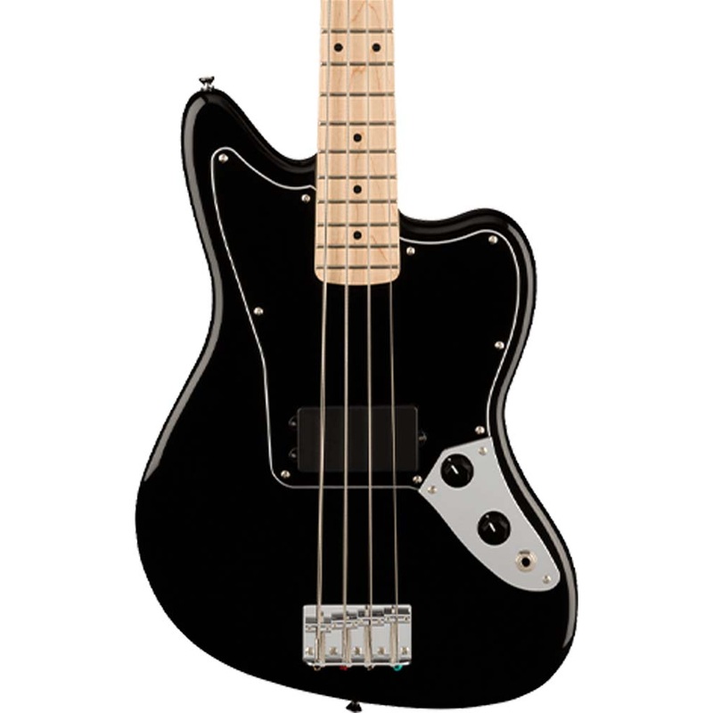 Squier by Fender Affinity Series Jaguar Bass H, Maple Fingerboard, Black Pickguard, Black