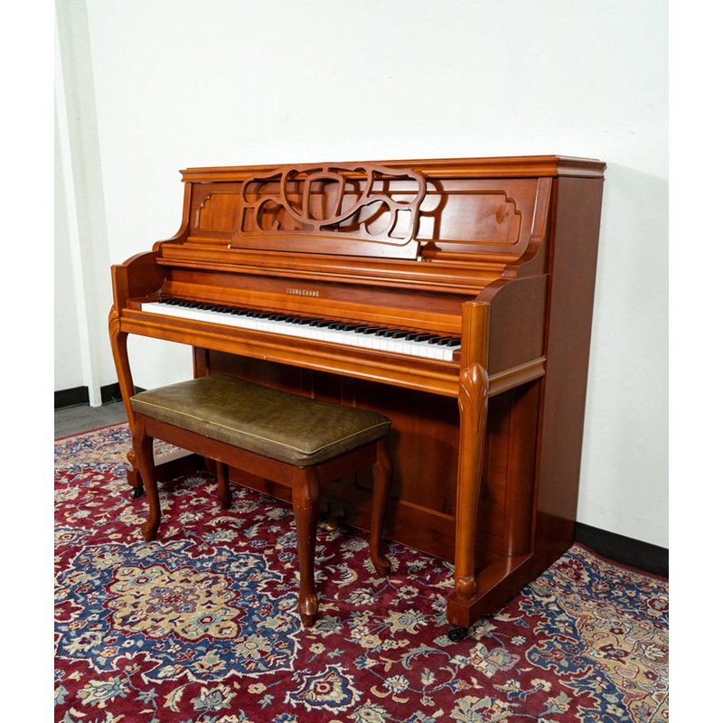 Young Chang Upright Piano | Satin Mahogany | SN: T00119086 | Used