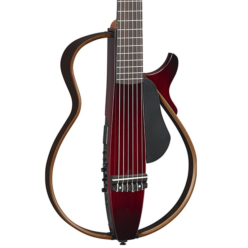 Pre-Owned Yamaha SLG200N Silent Nylon String Guitar, Crimson Red Burst | Used