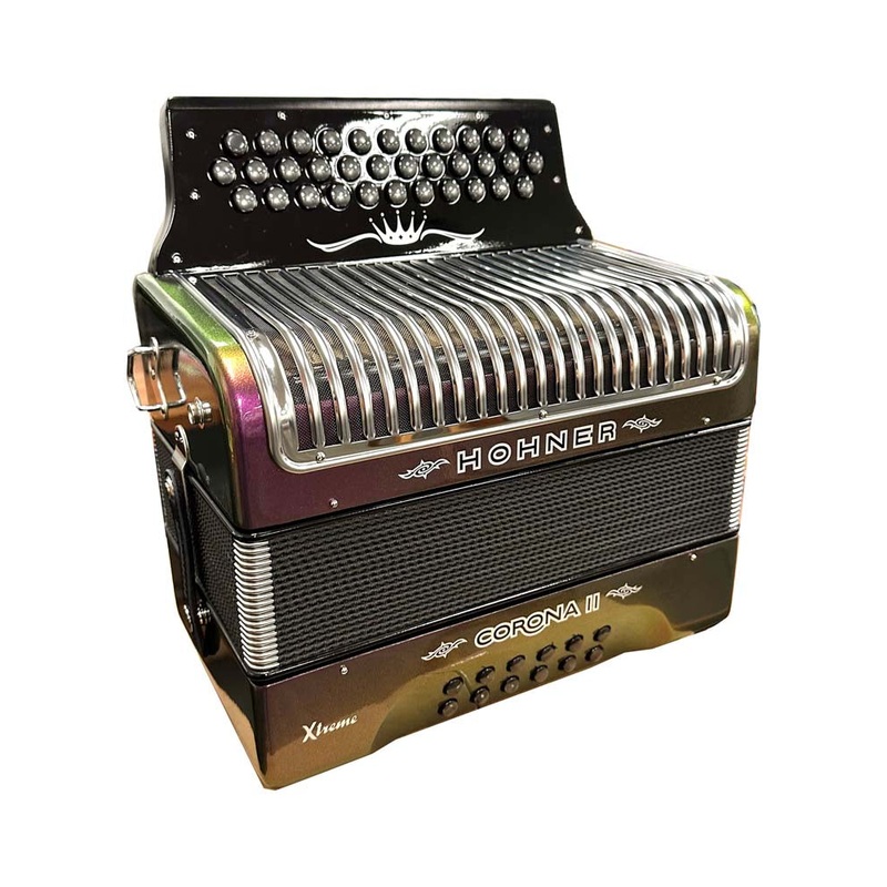 Hohner Corona II Limited Edition Xtreme FBE Accordion - Red to Gold Accordion