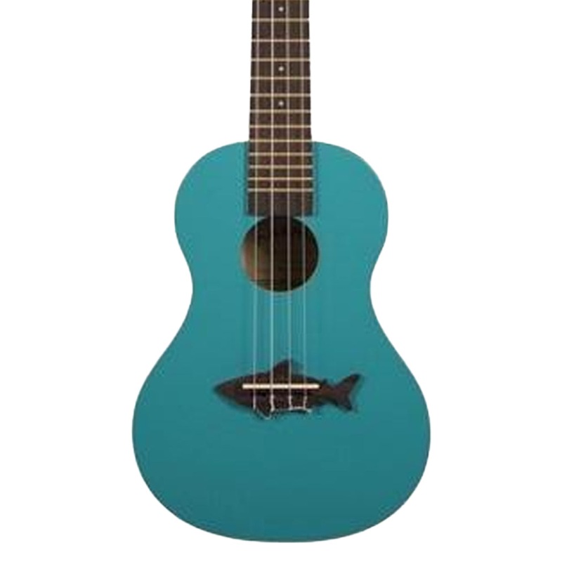 Kala Makala MK-SS Shark Soprano Ukulele, Blue Sea