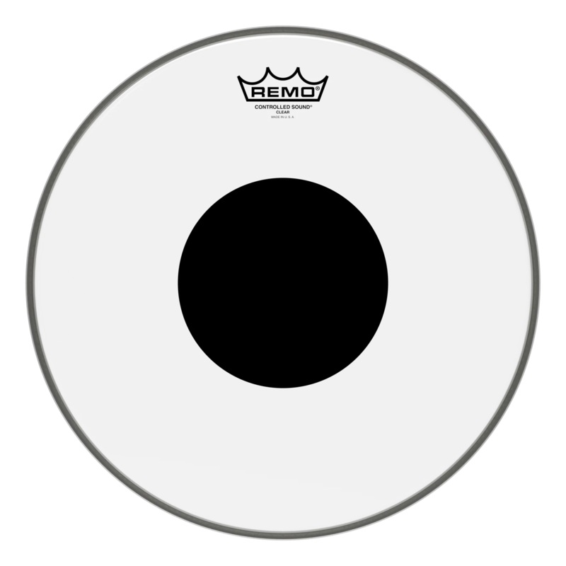 Remo 14" Controlled Sound Black Dot Clear Drumhead