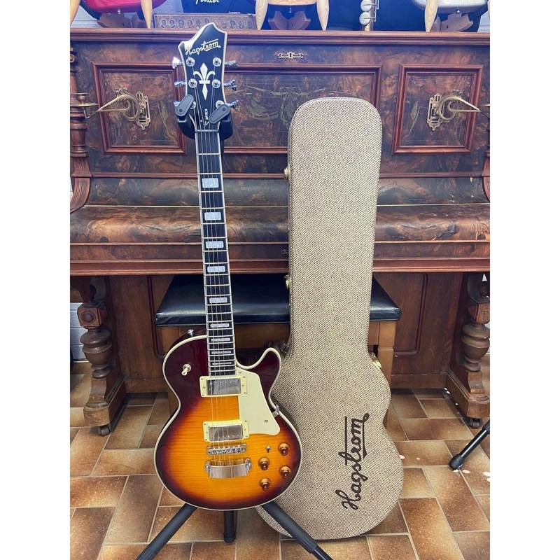 2021 Hagstrom Super Swede Guitar in Vintage Sunburst