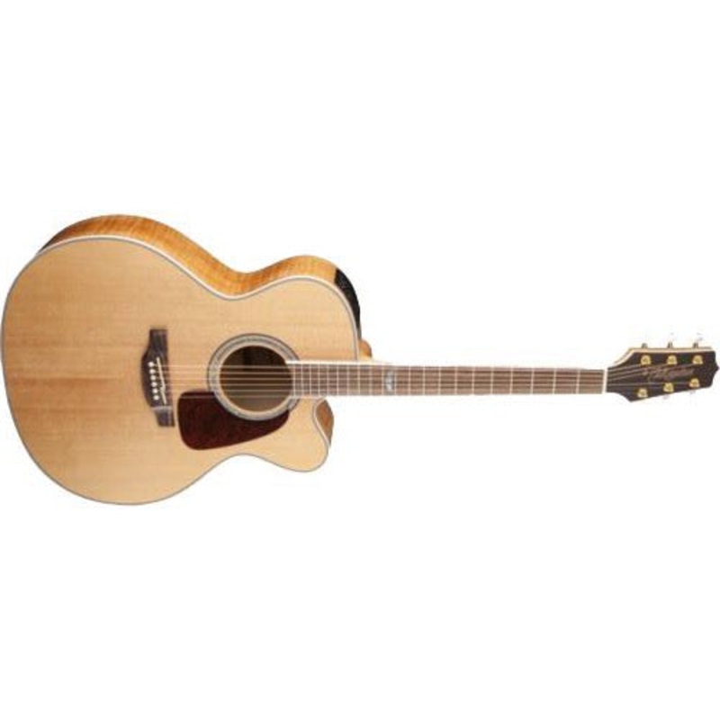 Takamine GJ72CE-NAT Jumbo Cutaway, Solid Spruce Top, Figure Maple Back w/ TK-40D Pickup