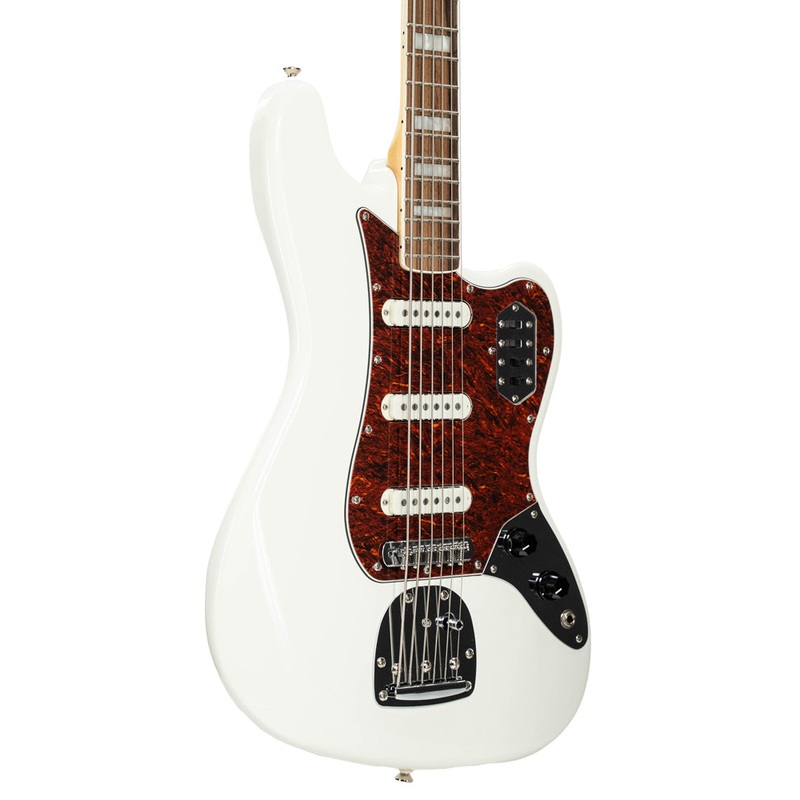 Pre-Owned Fender Squier Bass VI Electric Bass- White | Used