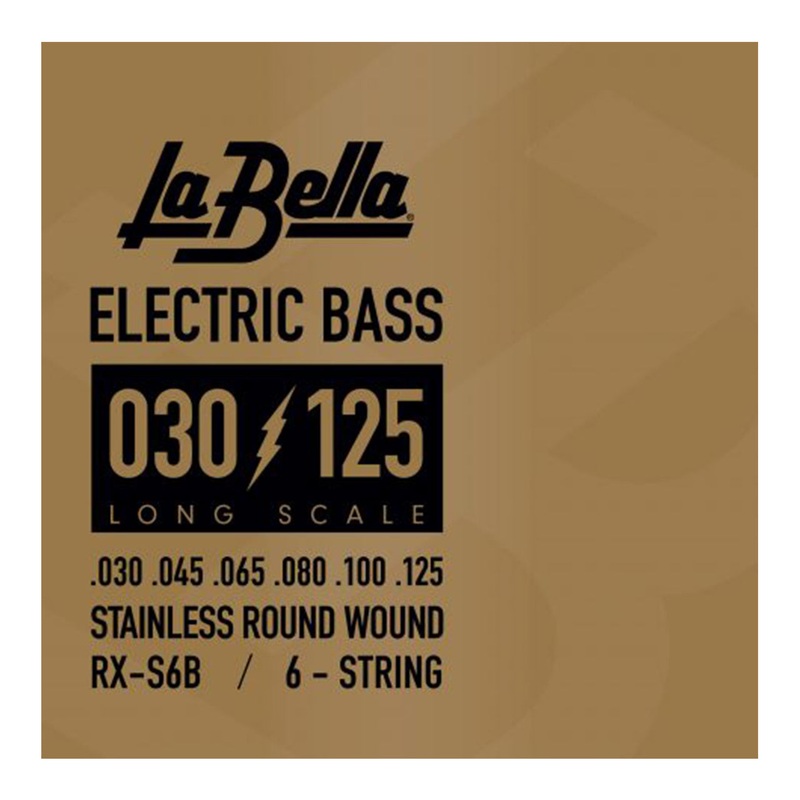 Used La Bella RX-S6B Stainless Round Wound Bass Strings