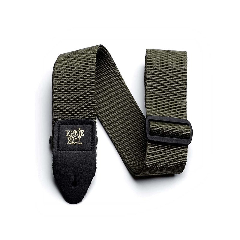 Ernie Ball Polypro Guitar Strap/Bass Strap - Olive