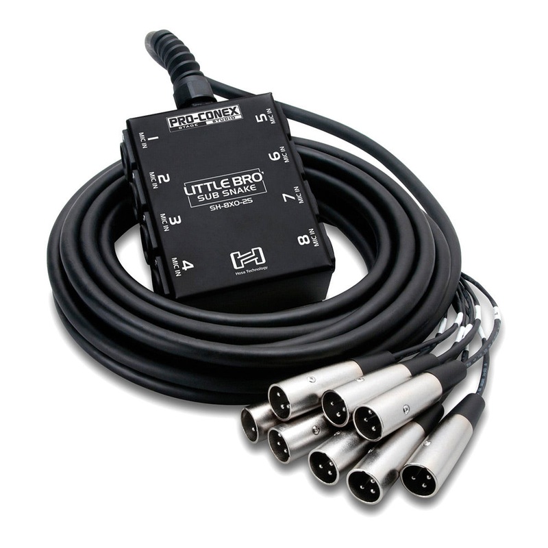 Hosa Technology TS Little Bro' 8x0 Sub Snake 25ft