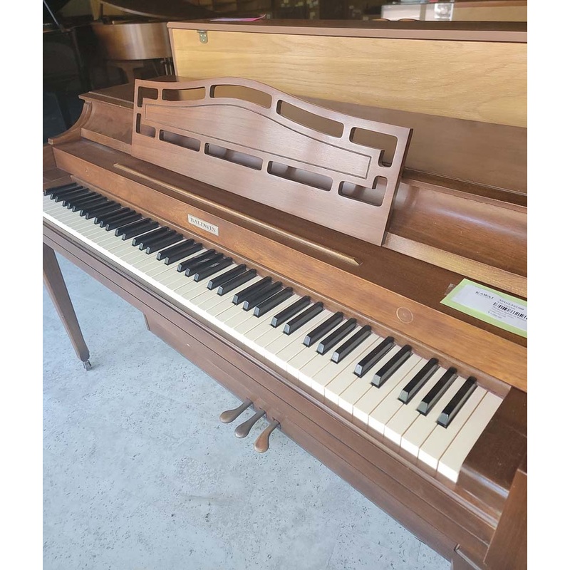 1975 Baldwin Spinet Piano | Walnut Satin | SN: 1063300 | Used