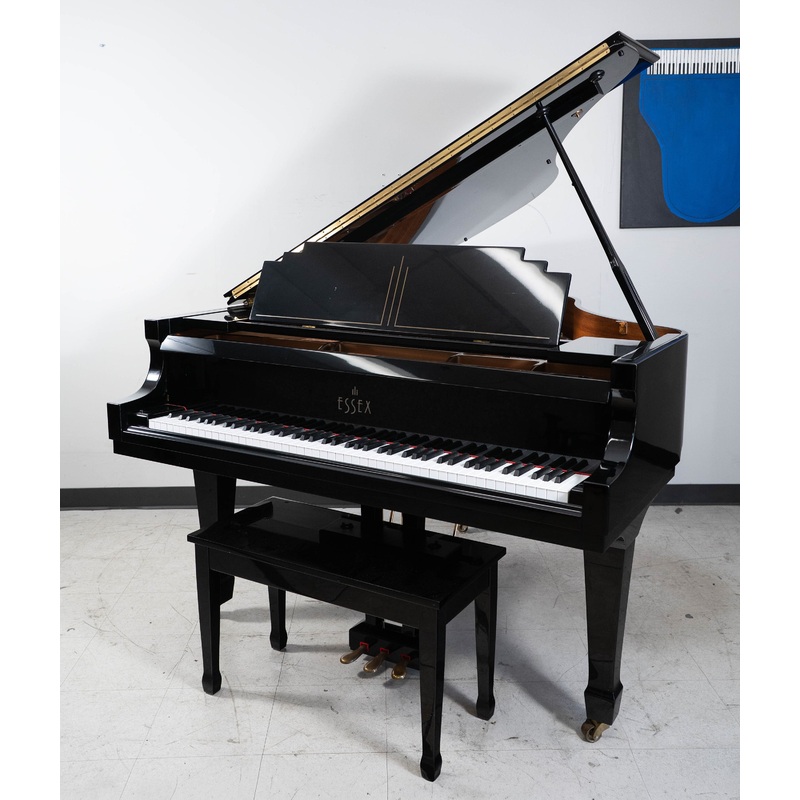 2001 Essex EGP160 Grand Piano | Polished Ebony | 5'2"| Serial No. E100610 | Used