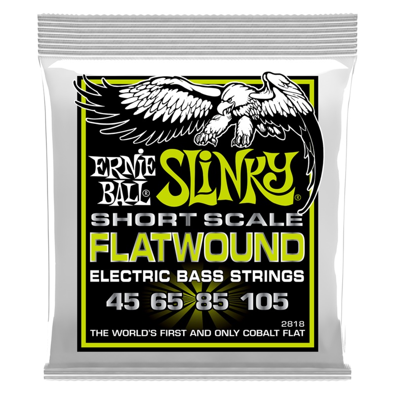 Ernie Ball Cobalt Bass Guitar String Set, Short Scale, Regular Slinky .045-.105
