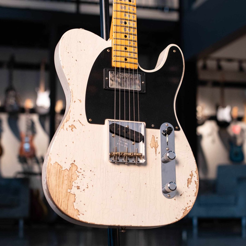 USED FENDER CUSTOM SHOP LIMITED EDITION 51 TELE HS - WHITE BLONDE HEAVY RELIC WITH CASE