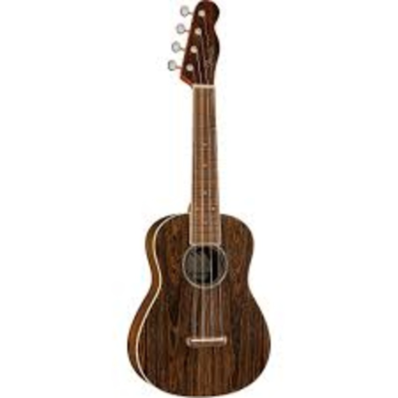 Fender 0970450592 Zuma Exotic Concert Uke Bocote Acoustic Guitar