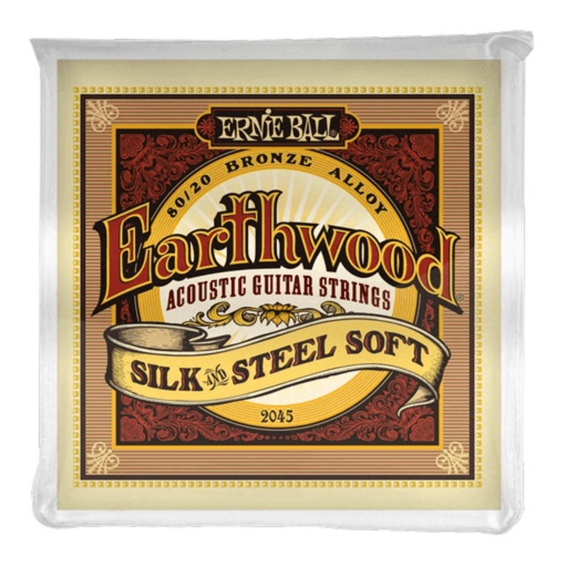 Ernie Ball Earthwood Silk & Steel Acoustic String Set, Soft .011-.052
