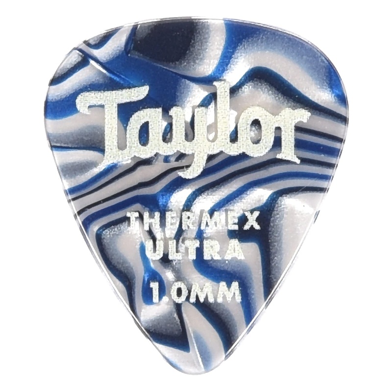Taylor 80726 Thermex 1.00mm Guitar Picks, Blue Swirl