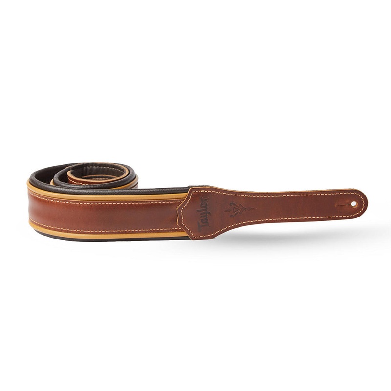 Taylor Century Guitar Strap Black Leather 2.5"