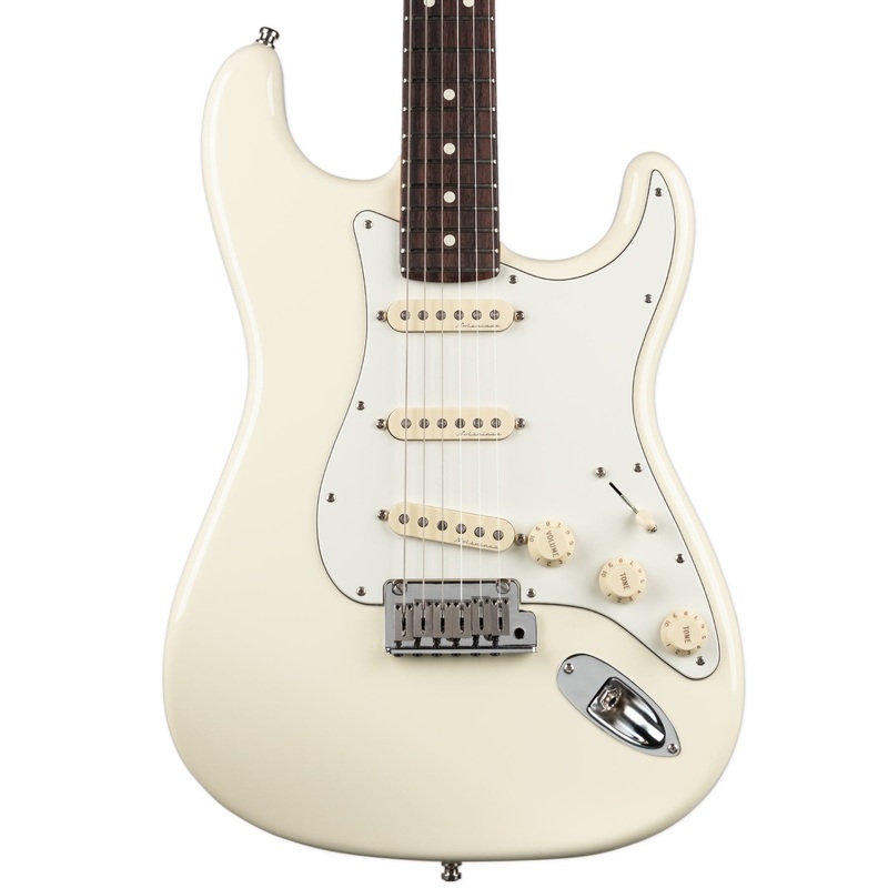 USED FENDER 2022 JEFF BECK SIGNATURE STRATOCASTER WITH CASE - OLYMPIC WHITE