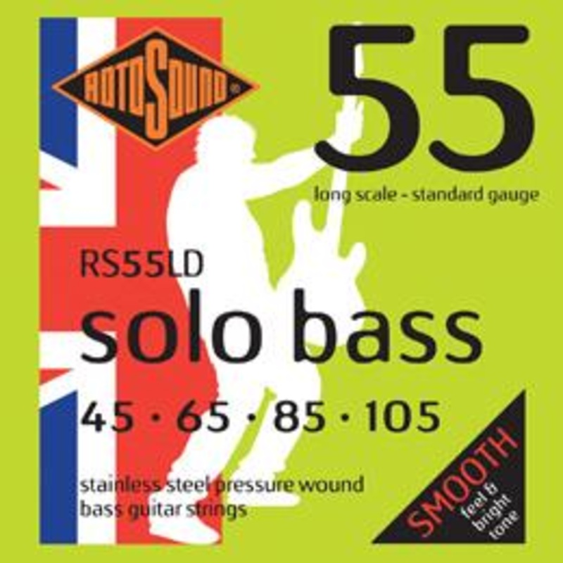 Rotosound Solo Bass 55 Pressurewound String Set, .045-.105