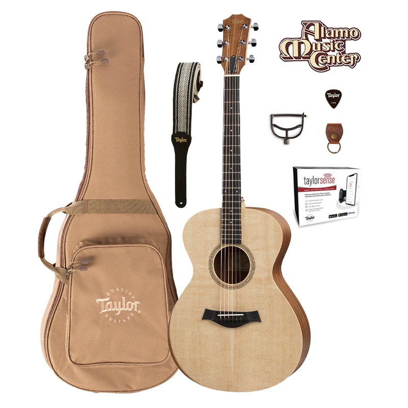 Taylor Academy 12e Grand Concert Acoustic-Electric Guitar Bundle w/ Gig Bag and TaylorSense