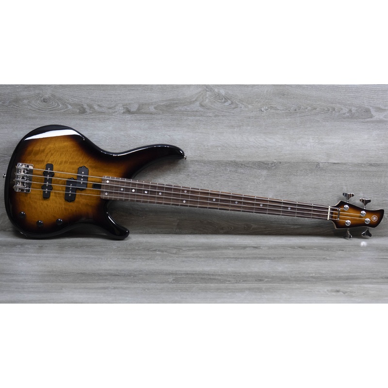 Yamaha TRBX174EW Electric Bass, Exotic Wood Tobacco Brown Sunburst