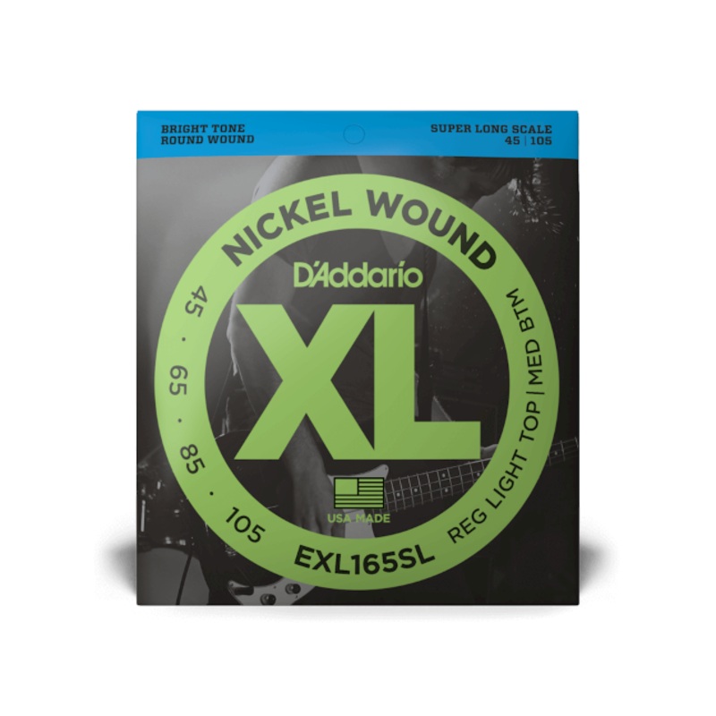 D'Addario XL Nickel Wound Bass String Set Super Long Scale - 4-String 45-105 Light EXL165SL